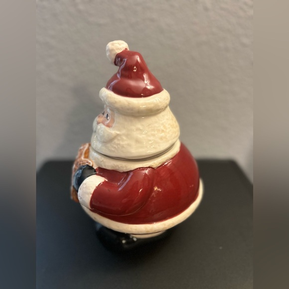 Vintage Beth Yarbrough Santa Claus with Gingerbread Man Christmas Cookie Jar - Picture 5 of 10